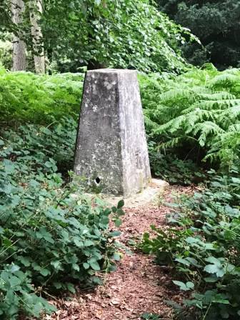 Trig point on Burton Hill