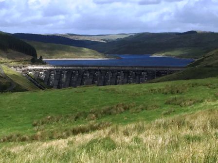 Dam at the Nant-y-moch Reservoir