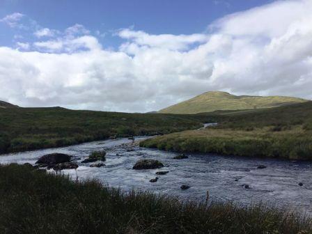 Afon Hyddgen, with Drosgol in the background