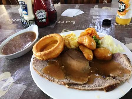 Welsh black beef dinner