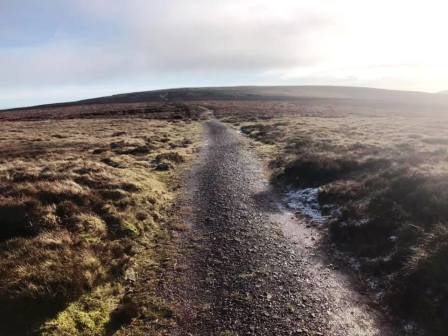 Approaching Black Mountain summit on the Offa's Dyke Path