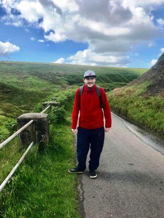 Liam heading into the Goyt Valley