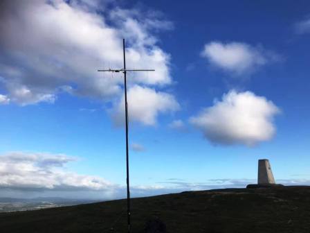 6 element beam for 70cm set up on Wrekin summit