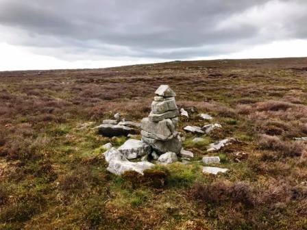 Cairn on the approach to the summit