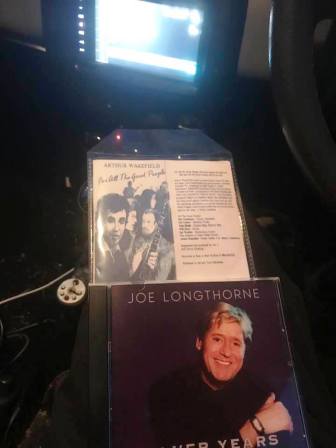 Arthur Wakefield & Joe Longthorne CDs in the car