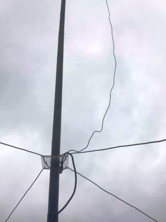 Looking up at my GP antenna!