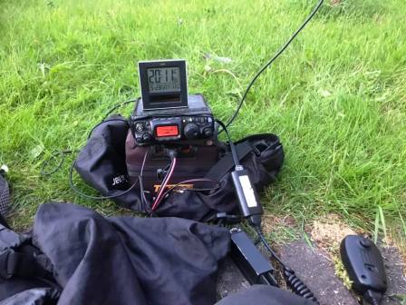 QRV from the front garden to test the antenna