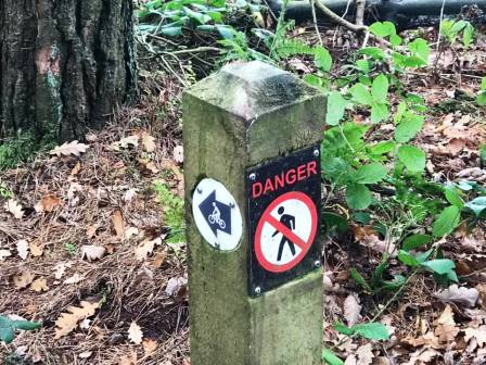 Some side paths are now designated for mountain bikers only