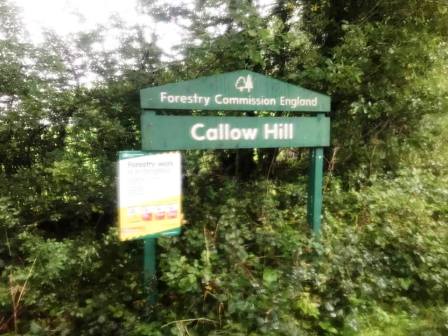 Start of walk to Callow Hill