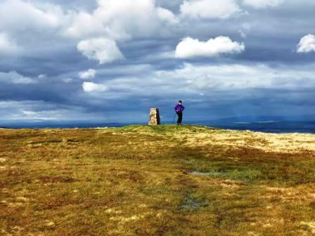 Walking away from the summit