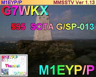 SSTV image from M1EYP