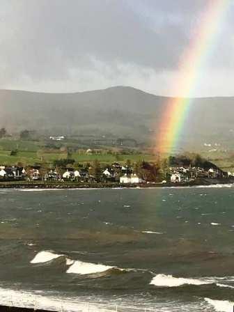 Rainbow in Ballygally Bay
