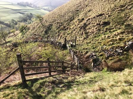 More direct route down to Coldwell Clough