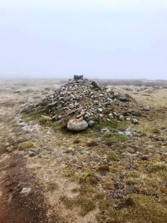 Cairn close to Kinder Low