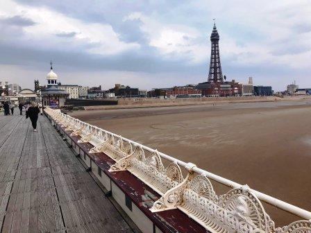 View of the tower from the pier