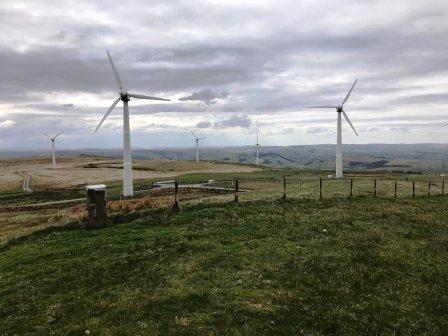 Wind farm on Pegwn Mawr