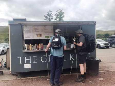 Liam & Tom ordering lunch