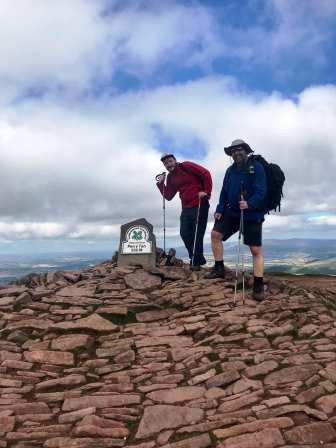 Liam & Tom at the summit