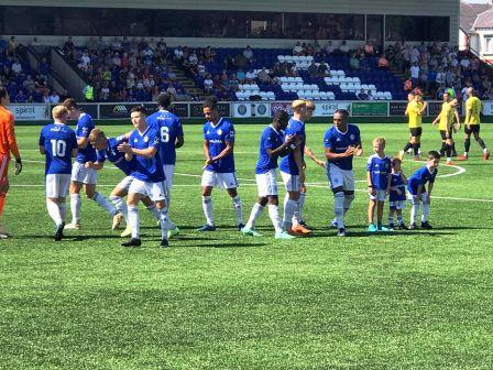 Macclesfield FC take the field