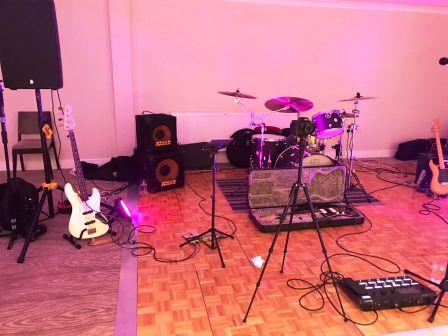 Set up for the gig