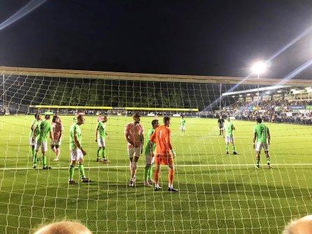 Action under the floodlights