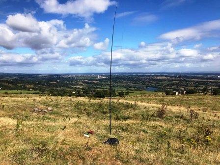 Antenna & view over the Dee Estuary