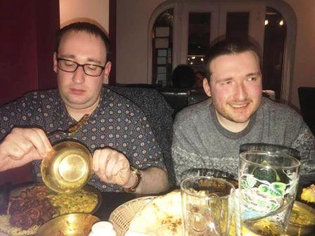 Jimmy & Liam in Gurkha Dining