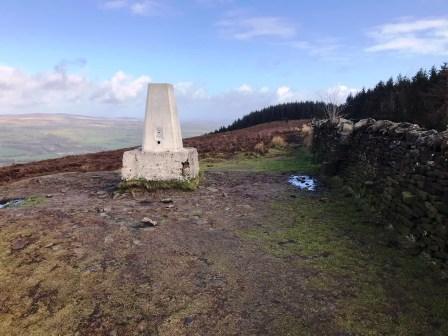 Longridge Fell summit trig