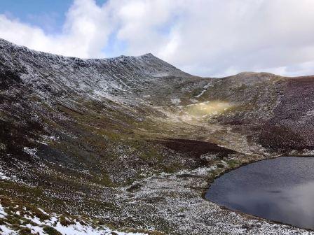 Looking back towards the summit