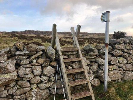 Start of walk up Tal y Fan