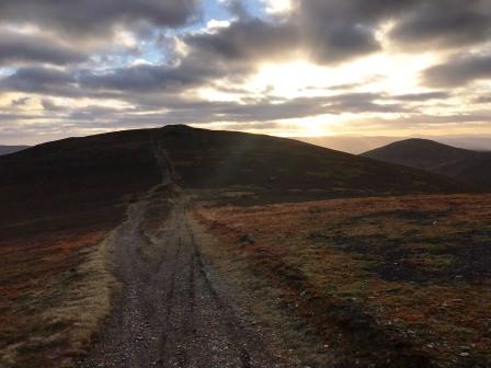 Hiking towards Moel y Gamelin