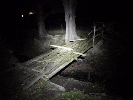 Nightime descent of Gyrn Moelfre