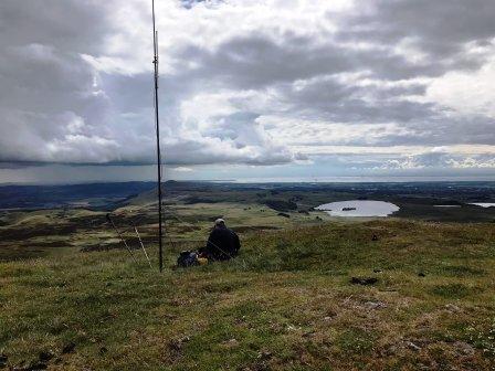 Jimmy operating and enjoying the views