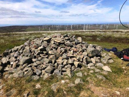 Summit cairn