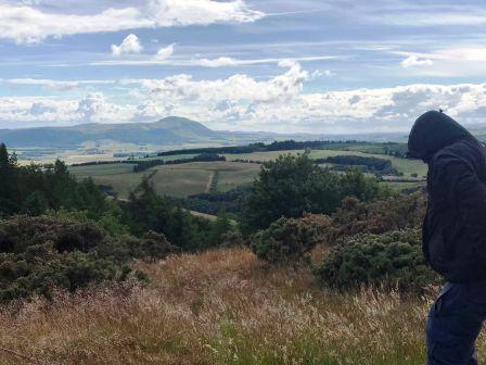 View from Cairnie Hill - and M0HGY!