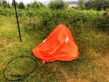 Using the bothy bag to shelter from flies