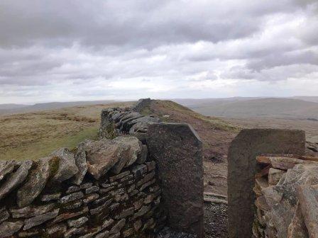 Looking along the summit ridge...