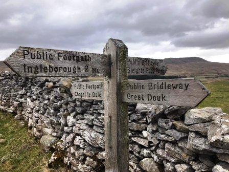 Footpath signposts