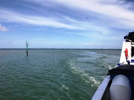 Sailing across the Solent