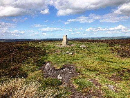 Trig point at the summit