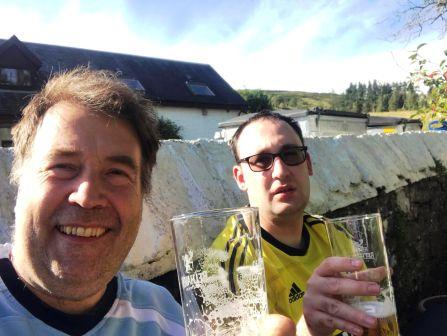 A refreshing pint in the beer garden