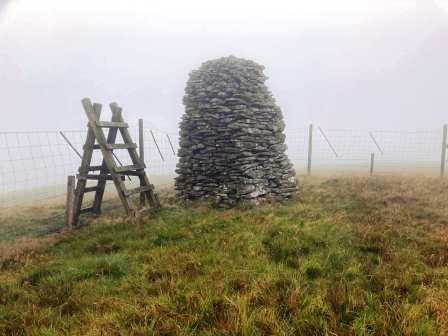 Large summit cairn