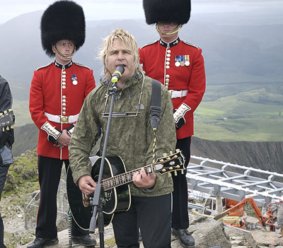 Mike Peters on Snowdon