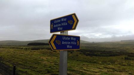 Good signage on the Ulster Way.  Not good paths though!