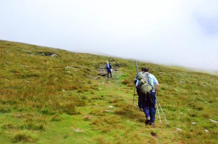 Ascending Snaefell, photo by Edward