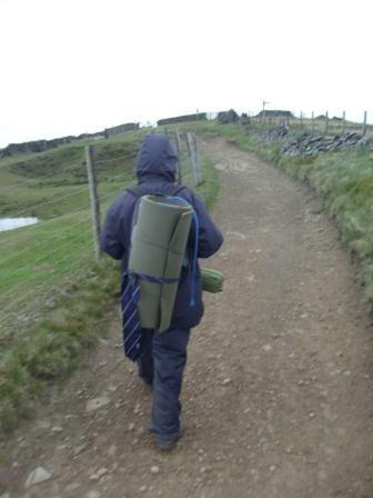 Liam makes his way up Shining Tor