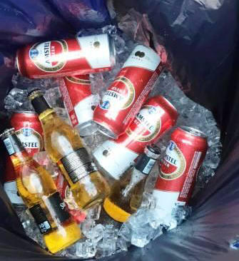 Someone left an ice bucket full of beer for me...