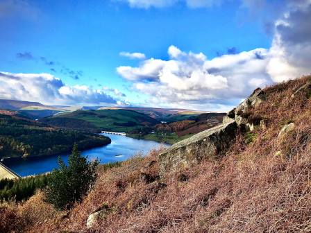 View over Ladybower Reservoir