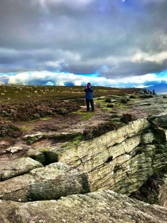 Tom on Bamford Edge