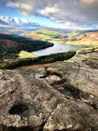 Ladybower Reservoir from Bamford Edge